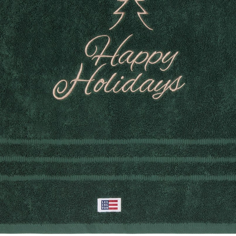 Lexington Happy Holidays käsipyyhe puuvillaa 50*70cm, vihreä