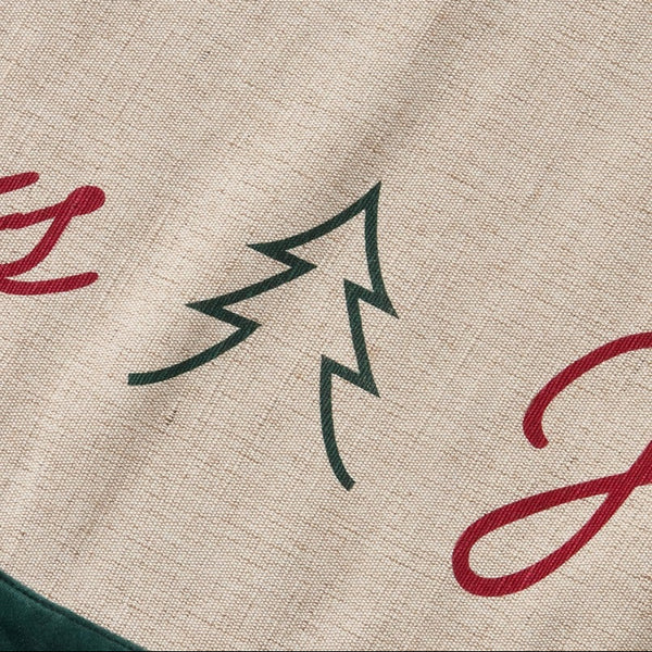 Lexington kuusenalusmatto juutti-puuvillasekoitetta ø110cm, ruskea/punainen/vihreä