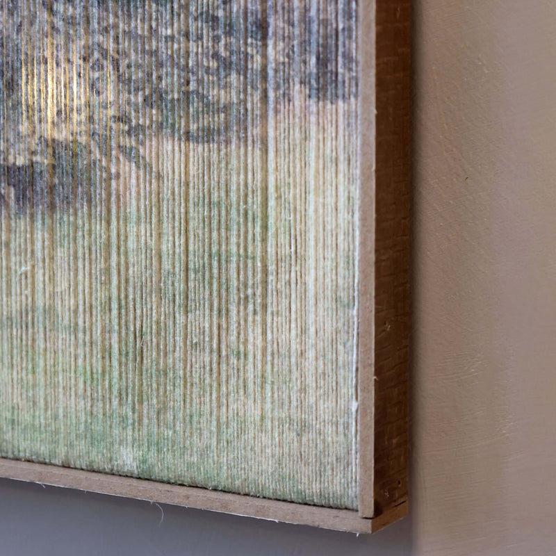 Chic Antique talvinen taulu led valoilla 84*55,5*2,5cm, vihreä