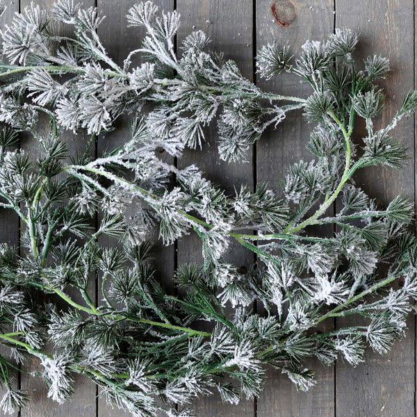 Chic Antique havuköynnös huurteella 180cm, vihreä