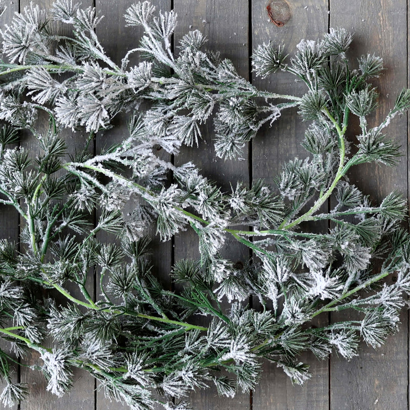 Chic Antique havuköynnös huurteella 180cm, vihreä