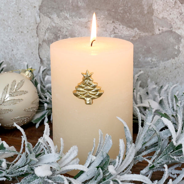 Chic Antique koriste kynttilään 4*4*0,5cm, kulta