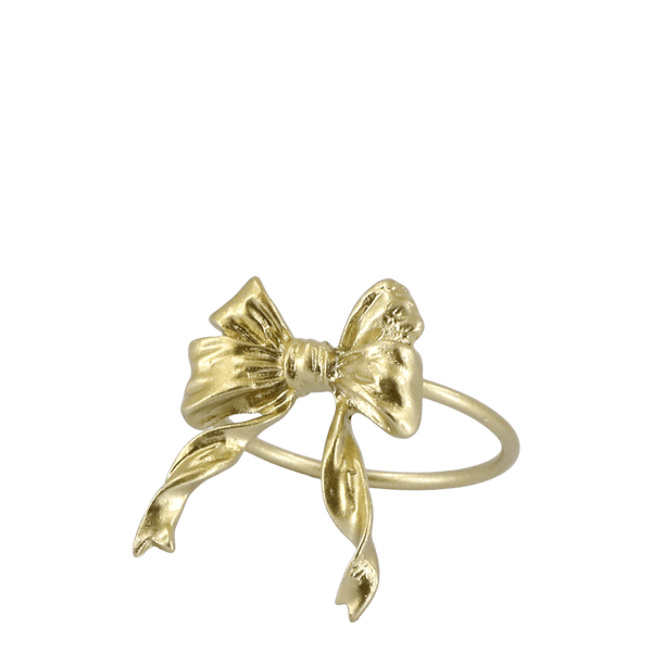 Chic Antique lautasliinarengas rusetilla 5*4,5cm, messinki