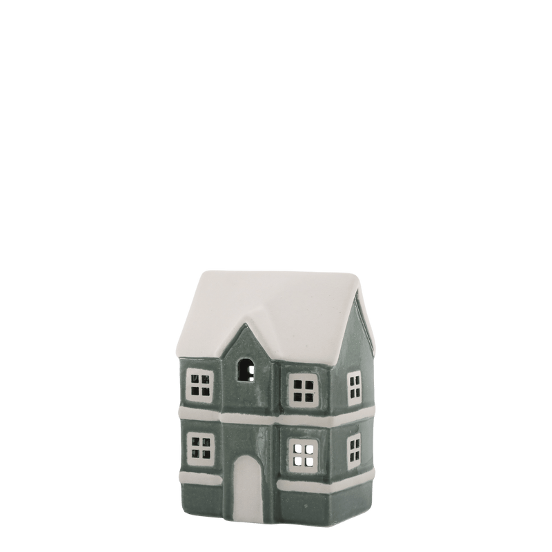 Chic Antique Chamonix talo kynttilälyhty 14,5*10*8cm, vihreä