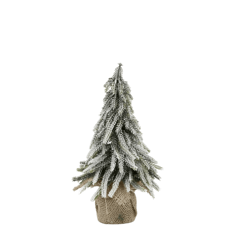 Chic Antique joulukuusi huurteella 27cm, vihreä