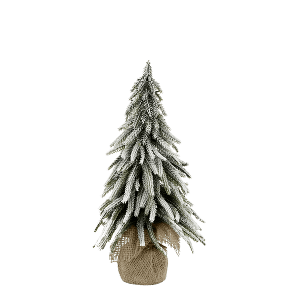 Chic Antique joulukuusi huurteella 35cm, vihreä