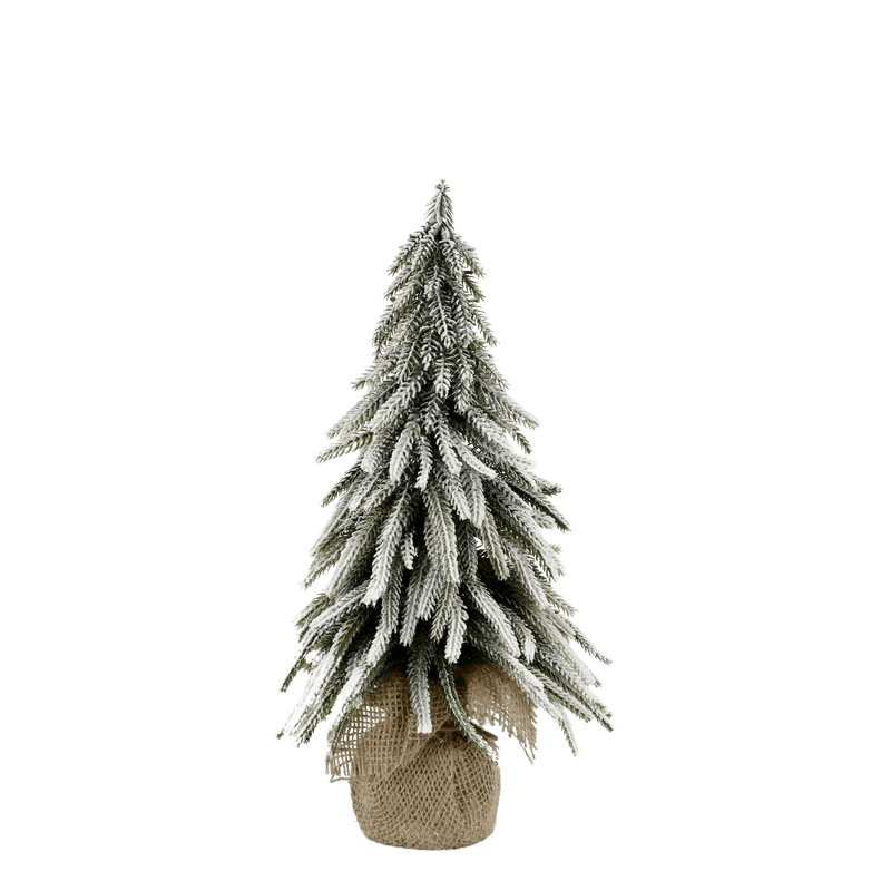 Chic Antique joulukuusi huurteella 35cm, vihreä