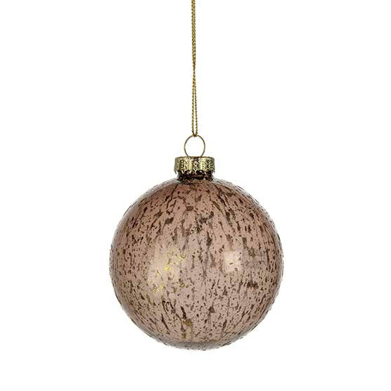 Holmen Aro joulukoriste lasia ø8cm, ruskea