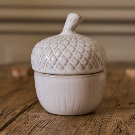 Holmen Nali keraaminen säilytysrasia 11*8cm, valkoinen