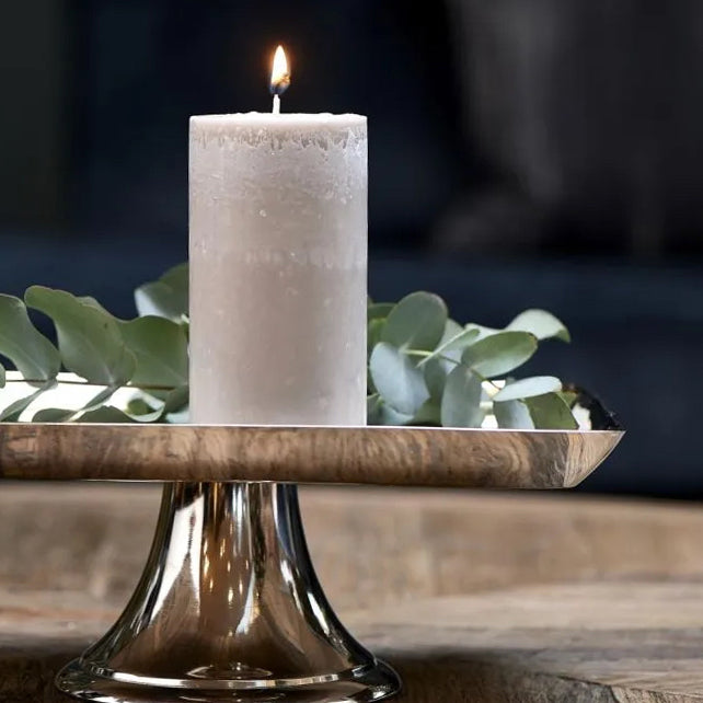 Rivièra Maison Pillar Candle ECO flax 7*13cm