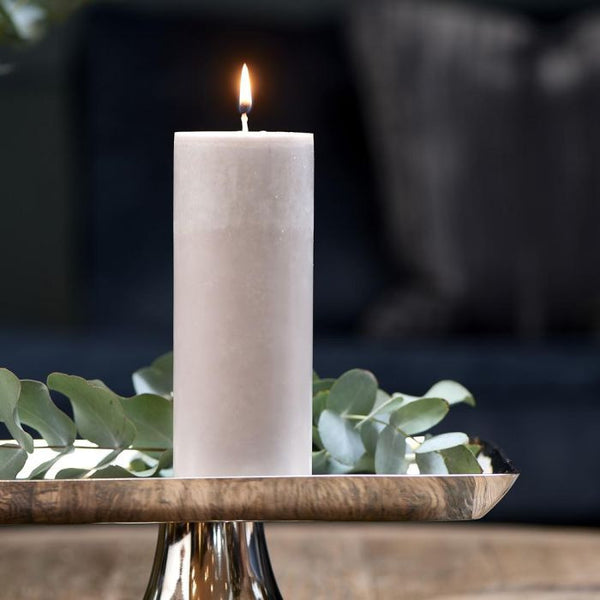 Rivièra Maison Pillar Candle ECO flax 7*18cm