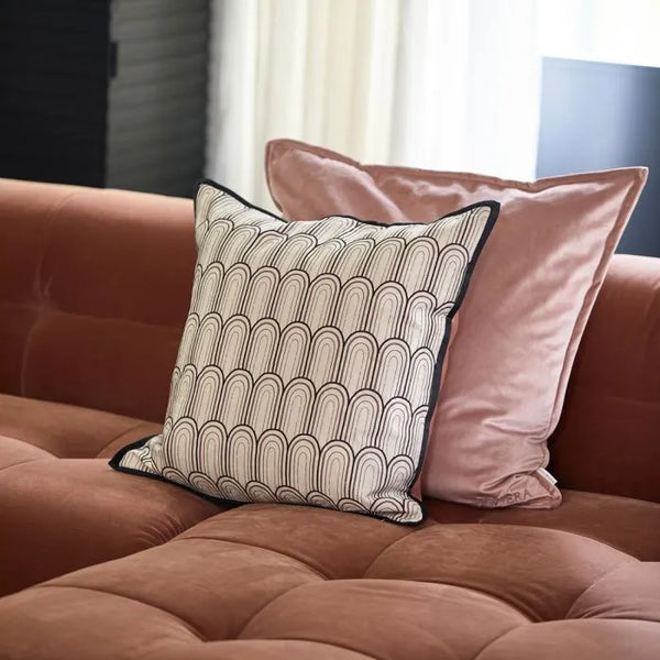 Rivièra Maison Velvet Pillow Cover pink, 60*60cm