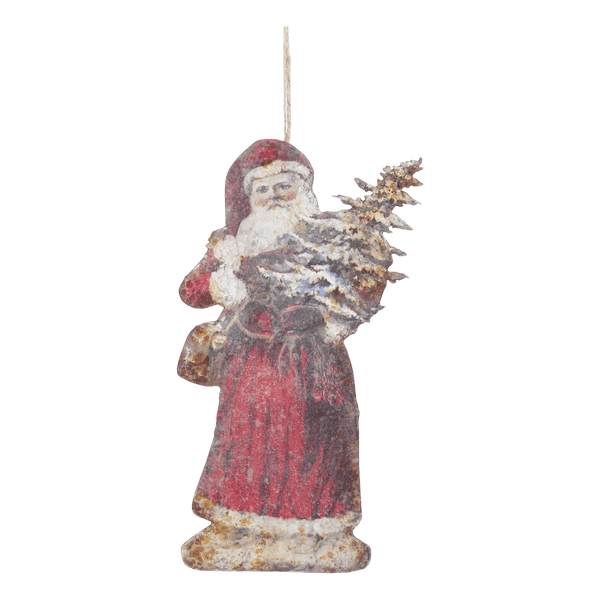 Chic Antique Vintage joulupukki seinäkoriste 30,5*16cm, punainen