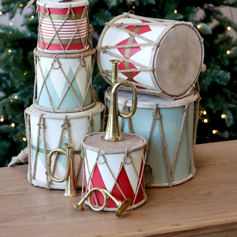 Chic Antique trumpetti joulukoristeet 3kpl, messinki