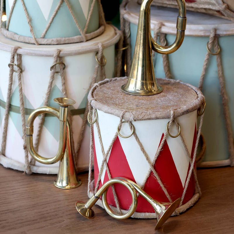 Chic Antique trumpetti joulukoristeet 3kpl, messinki