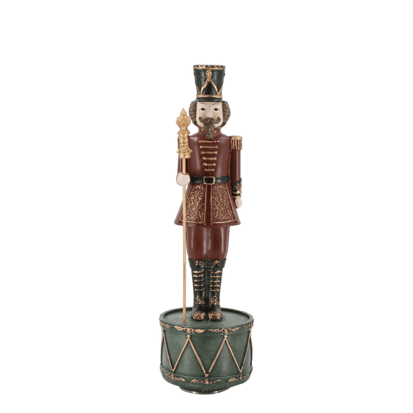 Chic Antique Pähkinänsärkijä soittorasia 28*8,5cm, punainen