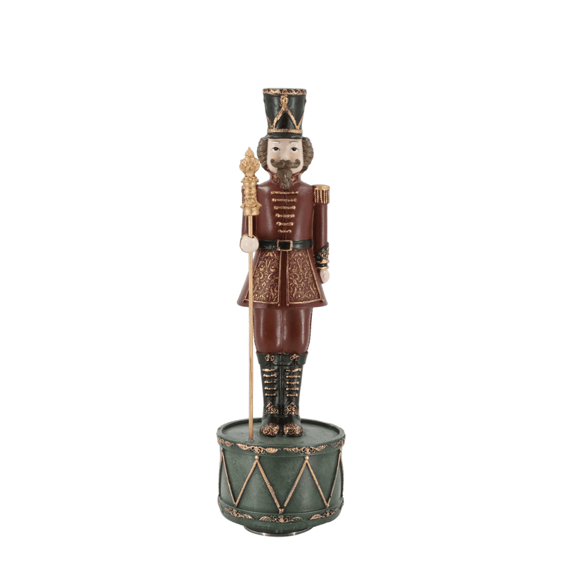 Chic Antique Pähkinänsärkijä soittorasia 28*8,5cm, punainen