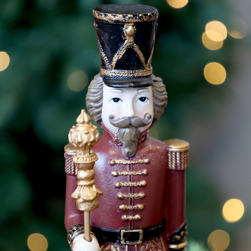 Chic Antique Pähkinänsärkijä soittorasia 28*8,5cm, punainen