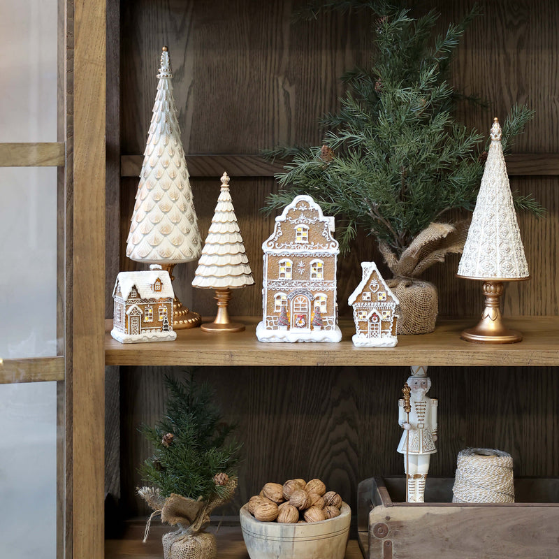 Chic Antique joulukoriste 23,5*10*7cm, kerma/kulta