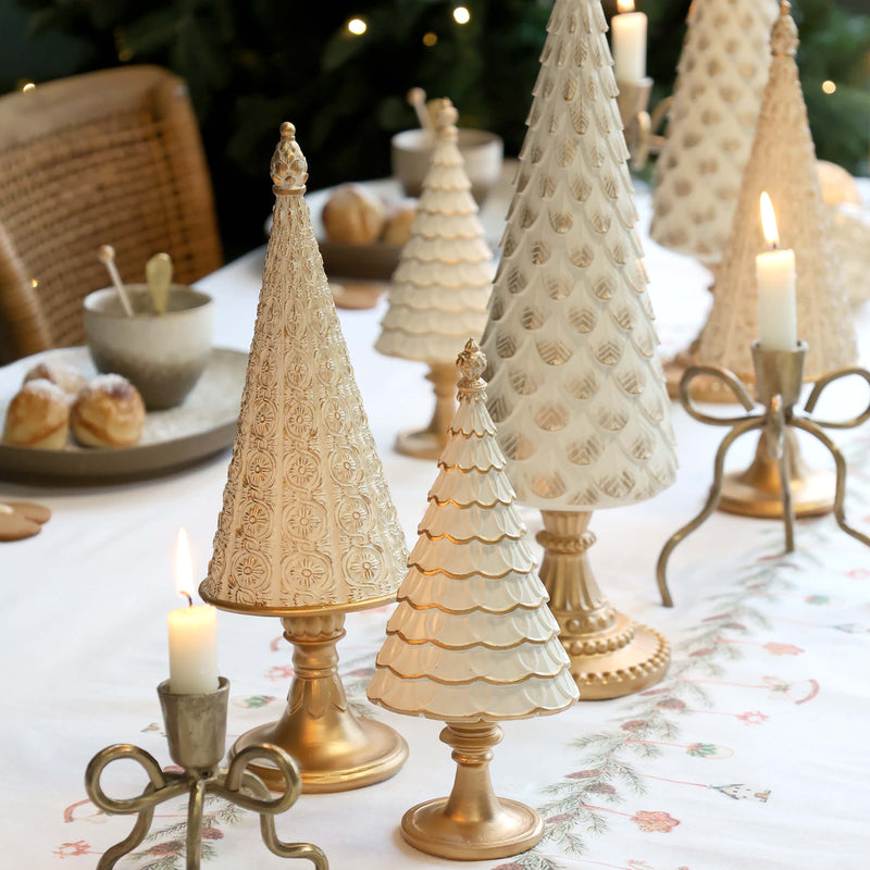 Chic Antique joulukoriste 32*11*10cm, kerma/kulta