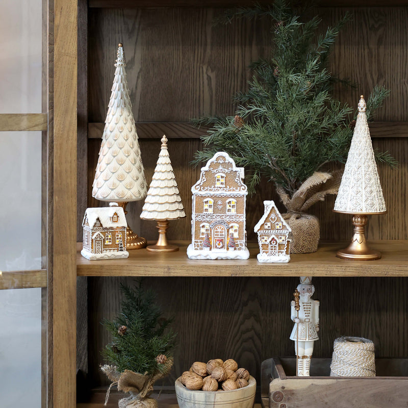 Chic Antique joulukoriste 32*11*10cm, kerma/kulta