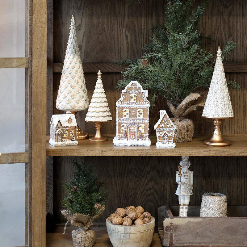 Chic Antique joulukoriste 42*12*12cm, kerma/kulta