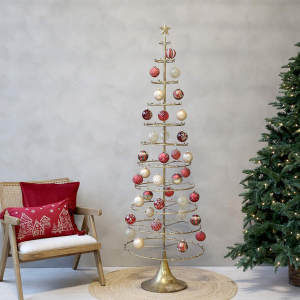 Chic Antique joulukuusi metallia 196*60,5cm, antiikki messinki