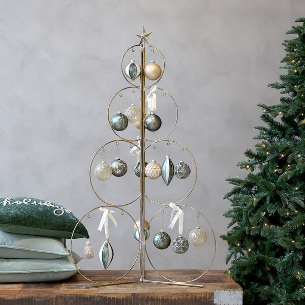 Chic Antique kuusen mallinen pöytäkoriste 120*63*54cm, anttikki messinki