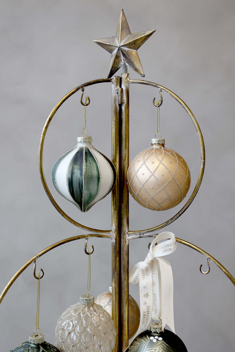 Chic Antique kuusen mallinen pöytäkoriste 120*63*54cm, anttikki messinki