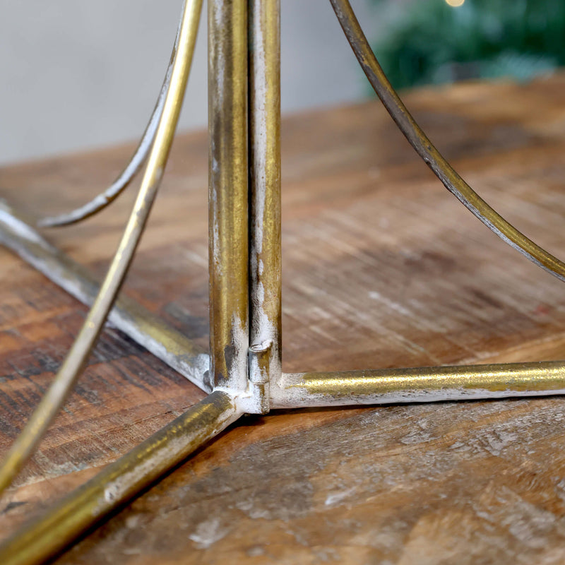 Chic Antique kuusen mallinen pöytäkoriste 120*63*54cm, anttikki messinki