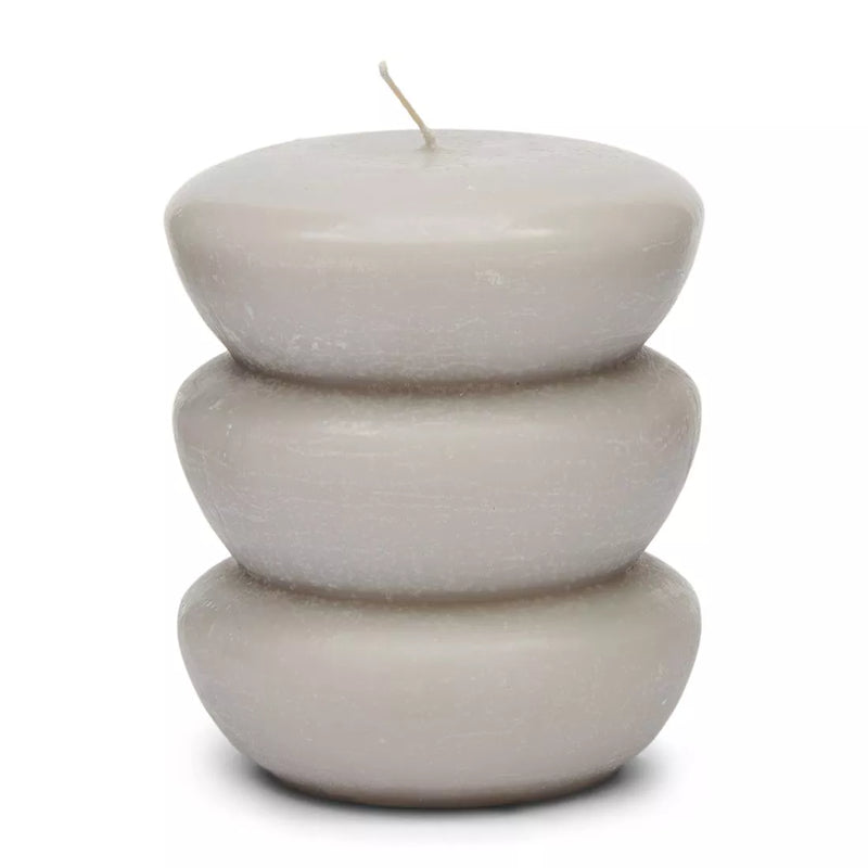 Rivièra Maison Bauble Candle flax 9*11cm