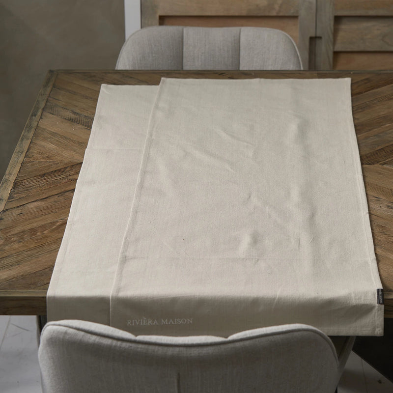 Rivièra Maison Table Runner flax 2kpl 150*50cm