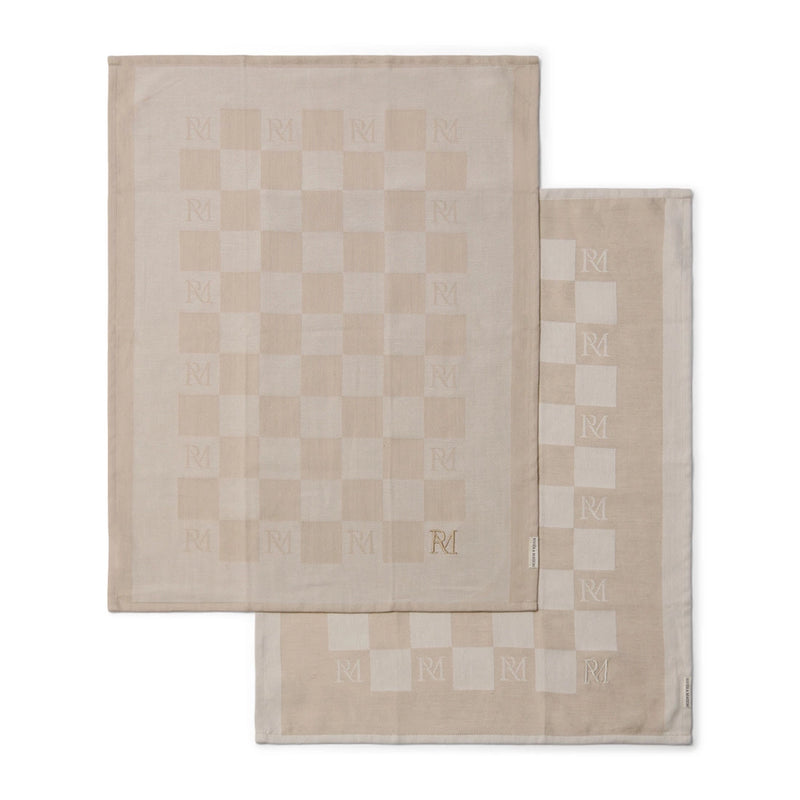 Rivièra Maison Checkered Tea Towel 2kpl