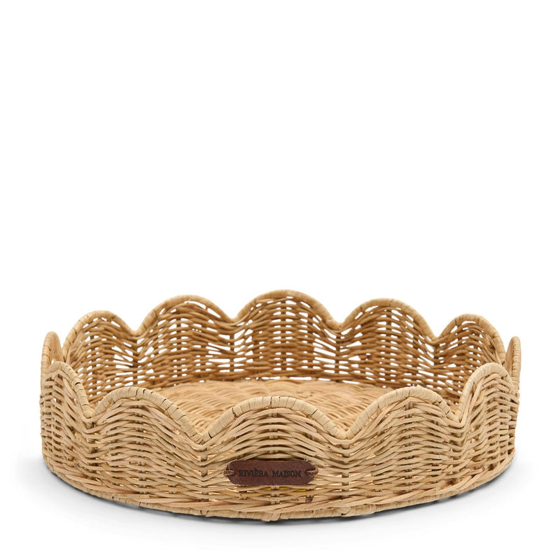 Rivièra Maison Rustic Rattan Benoa Scallop Tray