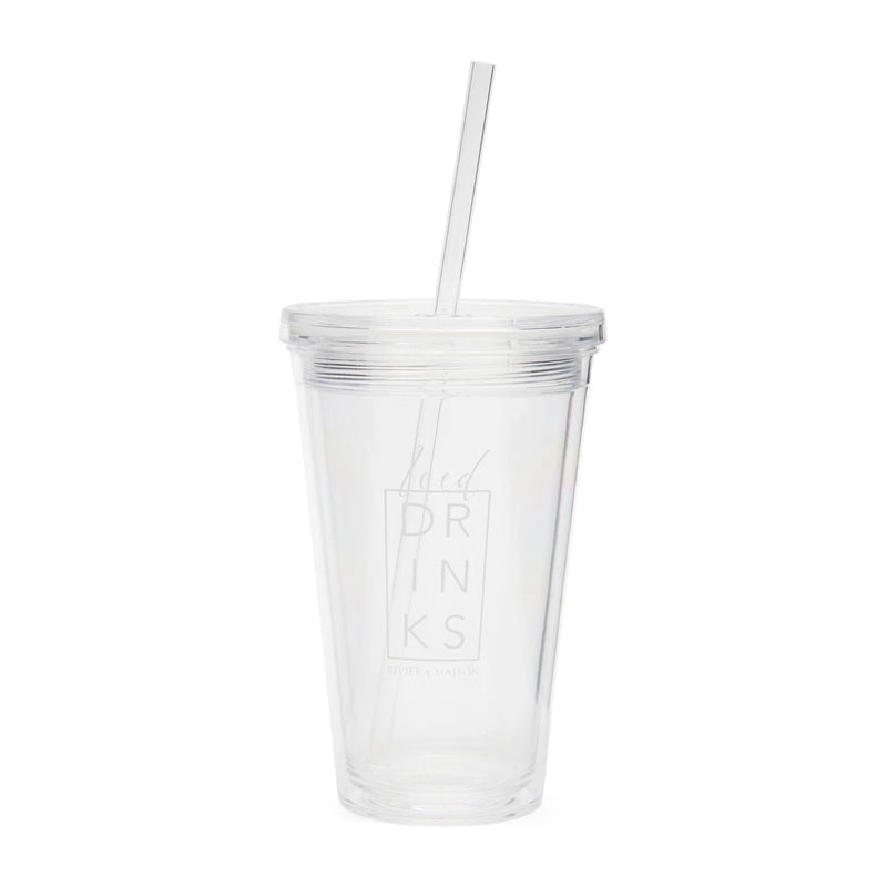 Rivièra Maison Iced Drinks To Go Cup & Straw