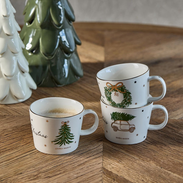 Rivièra Maison Joyful Christmas Mug Set of 3