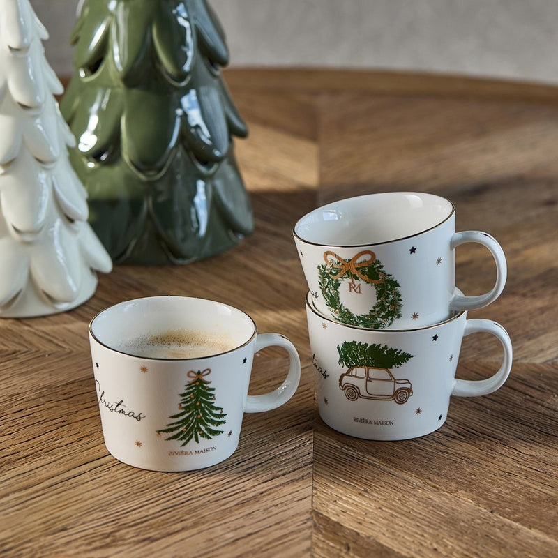 Rivièra Maison Joyful Christmas Mug Set of 3