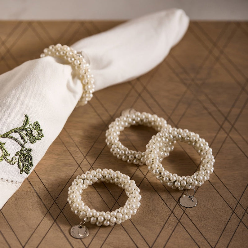 Rivièra Maison Classic Pearl Napkin Ring 4kpl