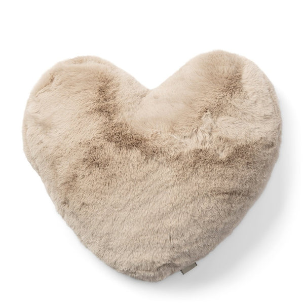 Rivièra Maison Heather Heart Faux Fur Pillow