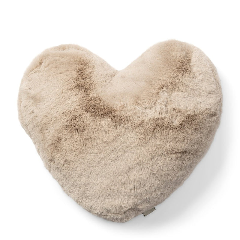 Rivièra Maison Heather Heart Faux Fur Pillow