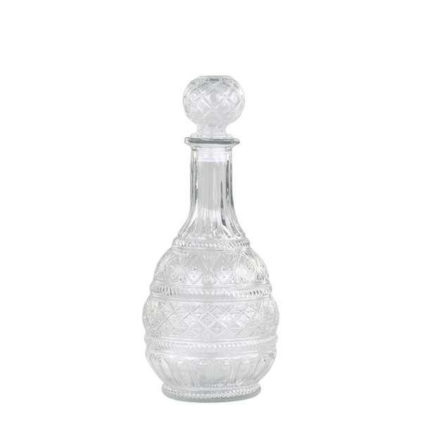 Chic Antique lasikarahvi koristekuvionnilla 28*12cm, kirkas lasi