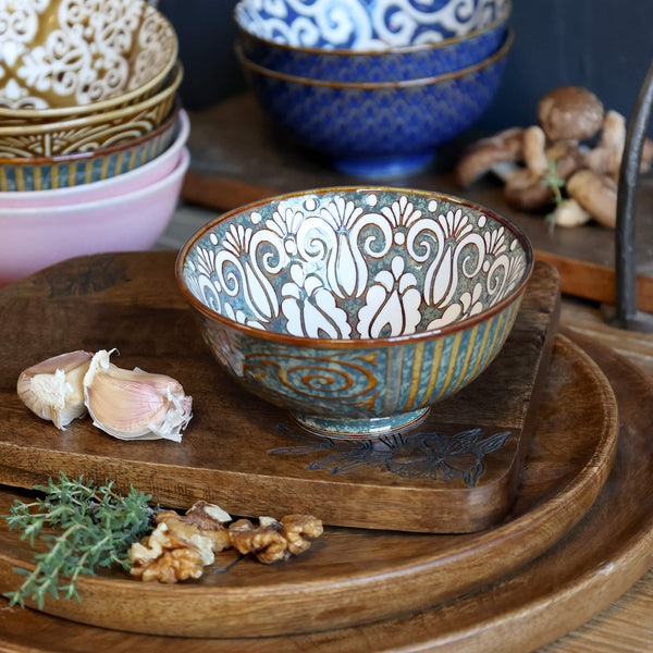 Chic Antique Arés kulho 5,5*12cm, ruskea/sinivihreä