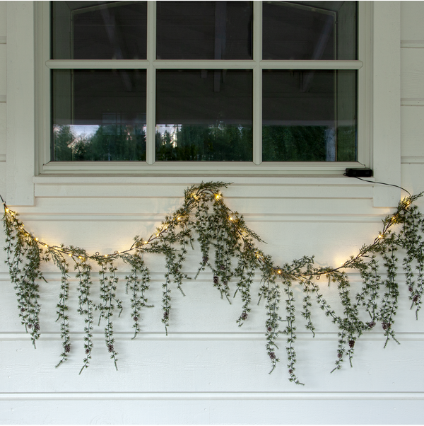 Star Trading Barr köynnös led-valoilla 170cm, vihreä