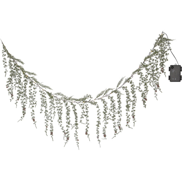 Star Trading Barr köynnös led-valoilla 170cm, vihreä