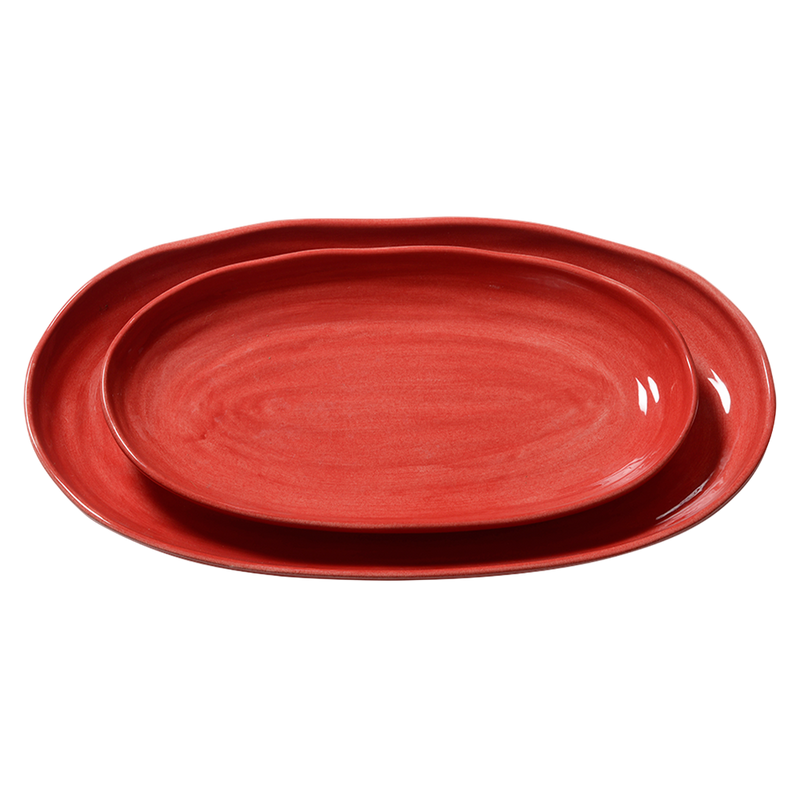 Bruka Design Capri tarjoilulautanen 21*43cm, punainen