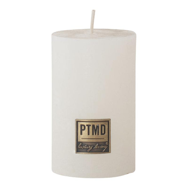 PTMD Rustic Vintage kynttilä 8*5cm, valkoinen