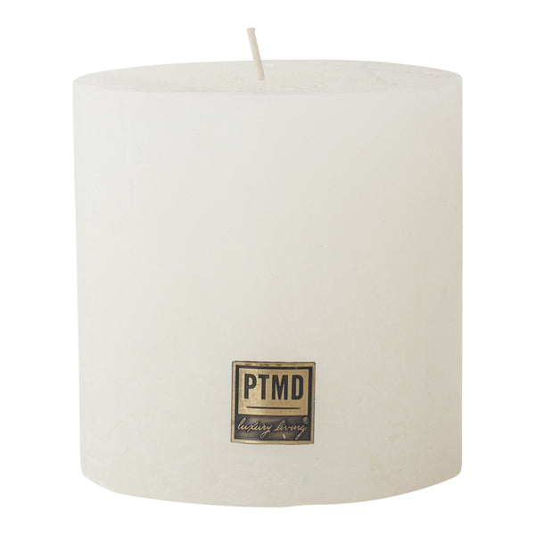 PTMD Rustic Vintage kynttilä 10*10cm, valkoinen