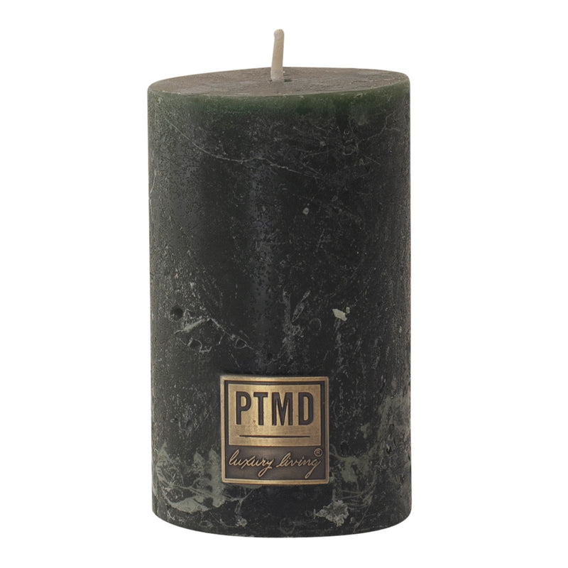 PTMD Rustic Vintage kynttilä 8*5cm, tummanvihreä