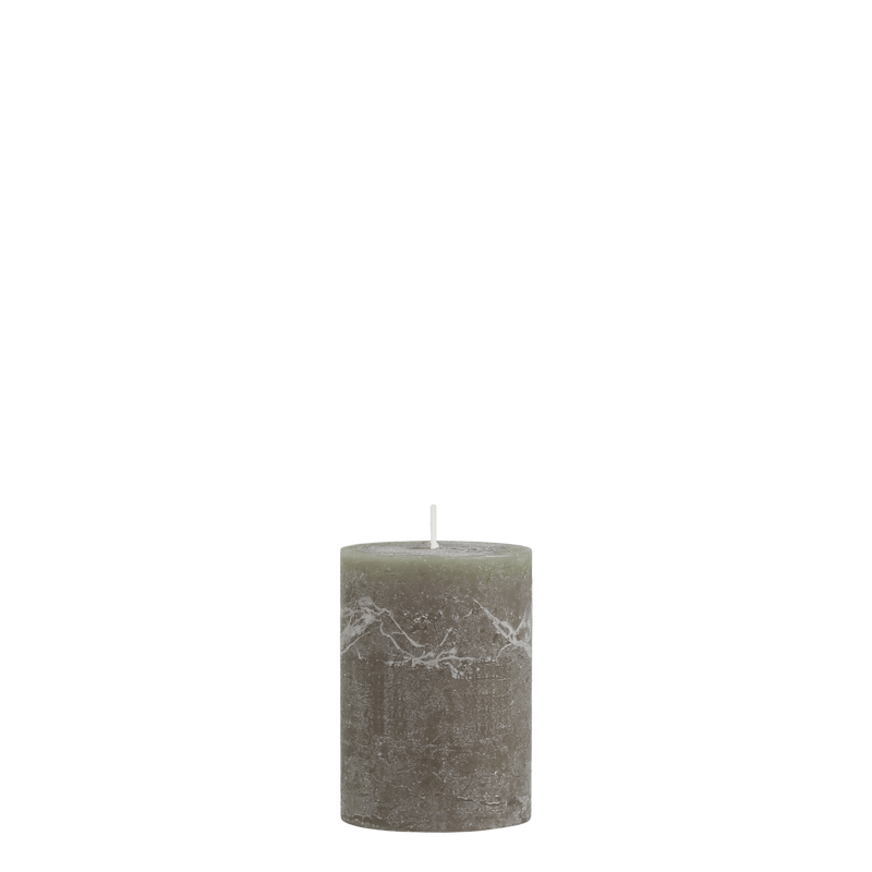 Chic Antique Macon rustic pilarikynttilä 10*7cm paloaika 40h, oliivinvihreä
