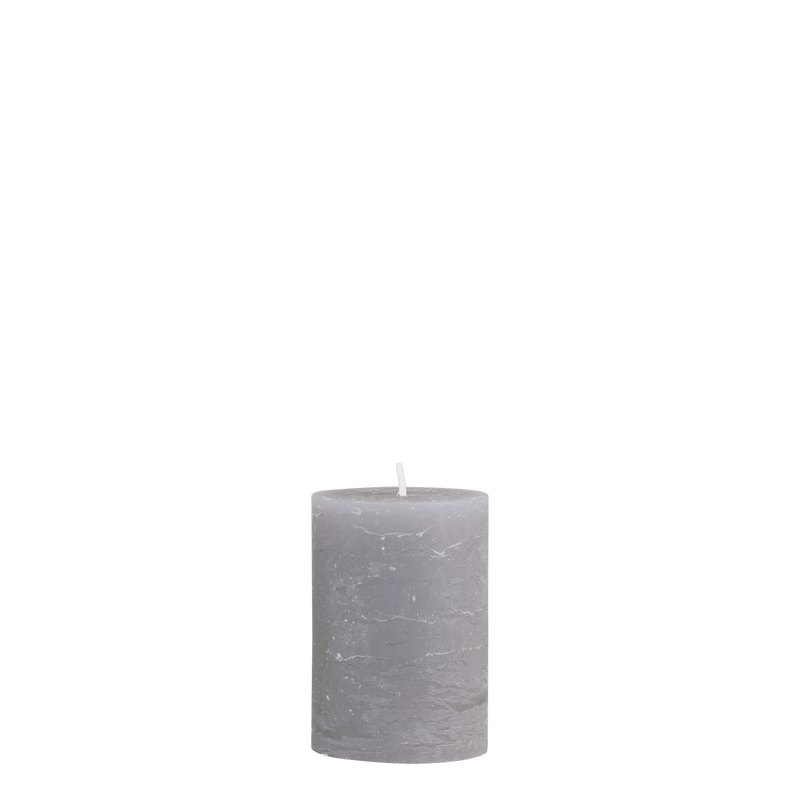 Chic Antique Macon rustic pilarikynttilä 10*7cm paloaika 40h, vaaleanharmaa